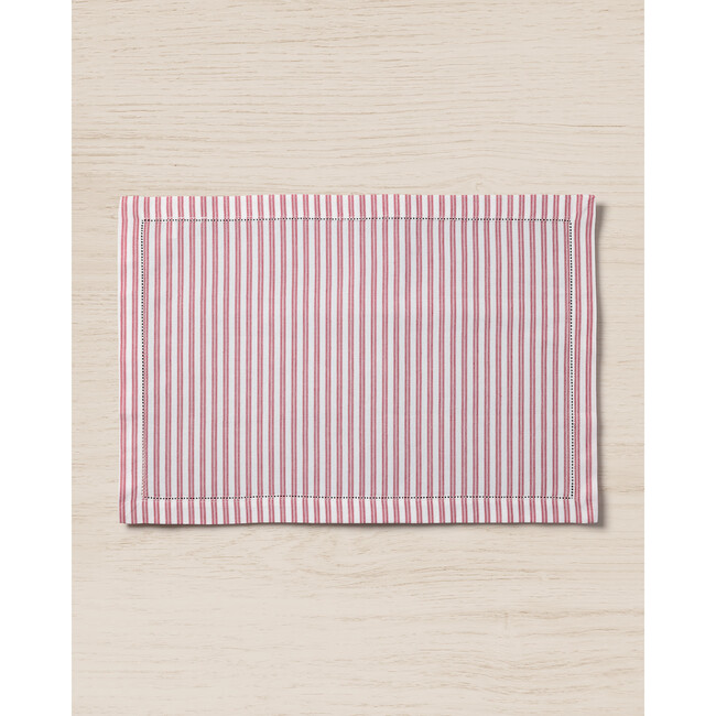 Set of 4 Placemats, Antique Red Ticking