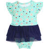 Baseball Buddies Skirted Bamboo Onesie Blue/Multi - Dresses - 1 - thumbnail