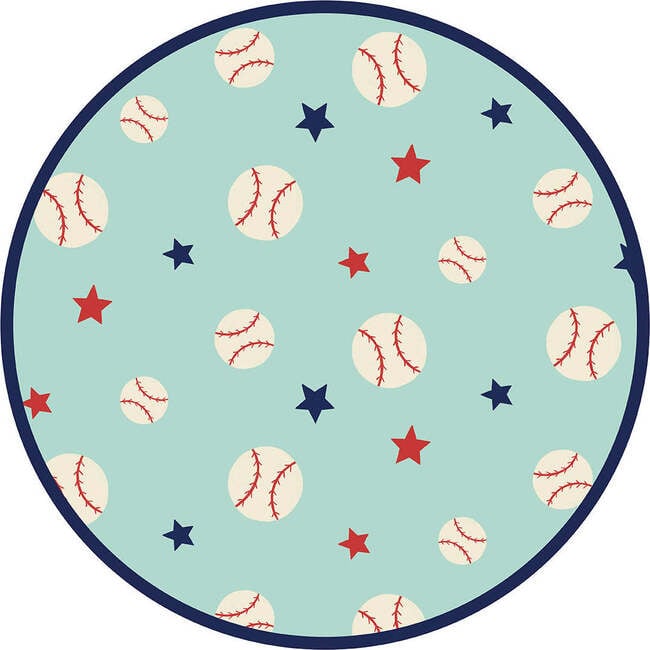 Baseball Buddies Skirted Bamboo Onesie Blue/Multi - Dresses - 3