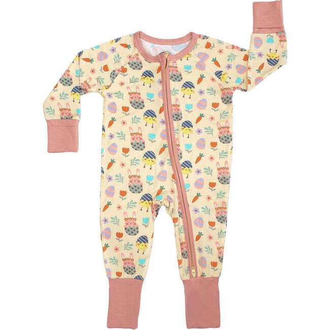 Egg Hunt Easter Bamboo Convertible Baby Pajamas