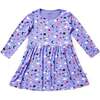 Stretchy Long Sleeve Twirl Dress, Luna Lavender - Pajamas - 1 - thumbnail