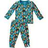 Long Sleeve Pajama Set, Mushroom Forest - Pajamas - 1 - thumbnail