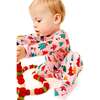 Soft & Stretchy Zipper Footie, Christmas Trees Pink - Footie Pajamas - 3