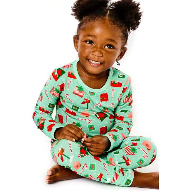 Long Sleeve Pajama Set, Santa Mail - Pajamas - 2