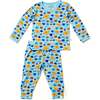 Long Sleeve Pajama Set, Hanukkah Dreidels - Pajamas - 1 - thumbnail