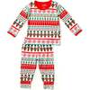 Long Sleeve Pajama Set, Fair Isle - Pajamas - 1 - thumbnail