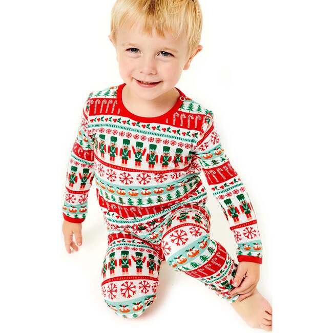 Long Sleeve Pajama Set, Fair Isle - Pajamas - 2