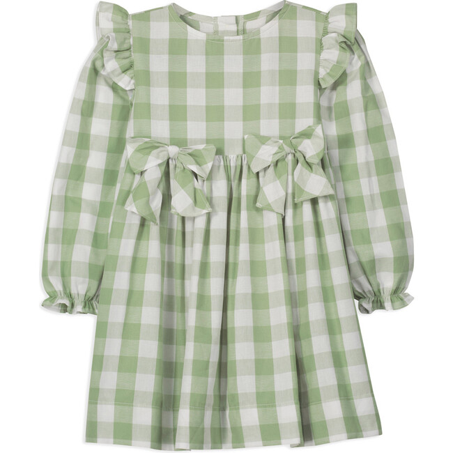 Long Sleeve Trudy Dress, Sage Check