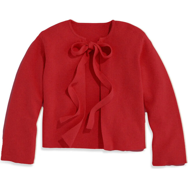 Cashmere Blend Tie Front Cardigan, Scarlet O'Hara