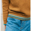 Contrast Hem Malt Pullover Sweater - Sweaters - 5