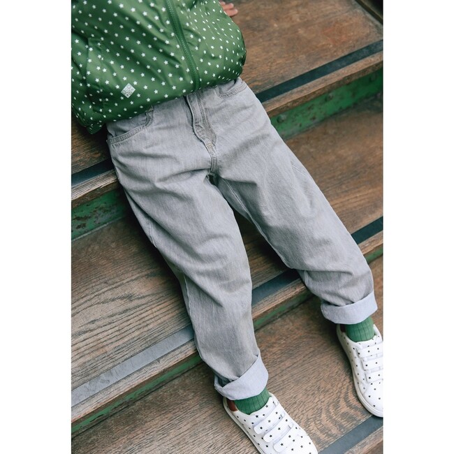 Soft Grey Cotton Dandy Pants - Pants - 4