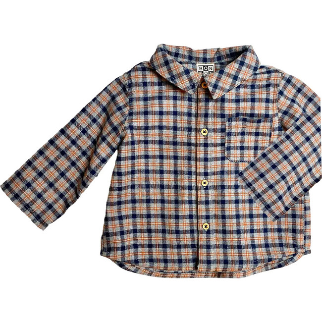 Soft Plaid Pan Baby Shirt