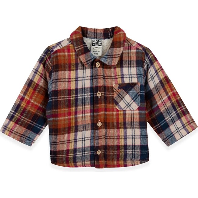 Autumn Plaid Pan Baby Overshirt