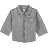 Soft Grey Embroidered Pan Baby Shirt - Shirts - 1 - thumbnail