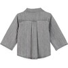 Soft Grey Embroidered Pan Baby Shirt - Shirts - 2