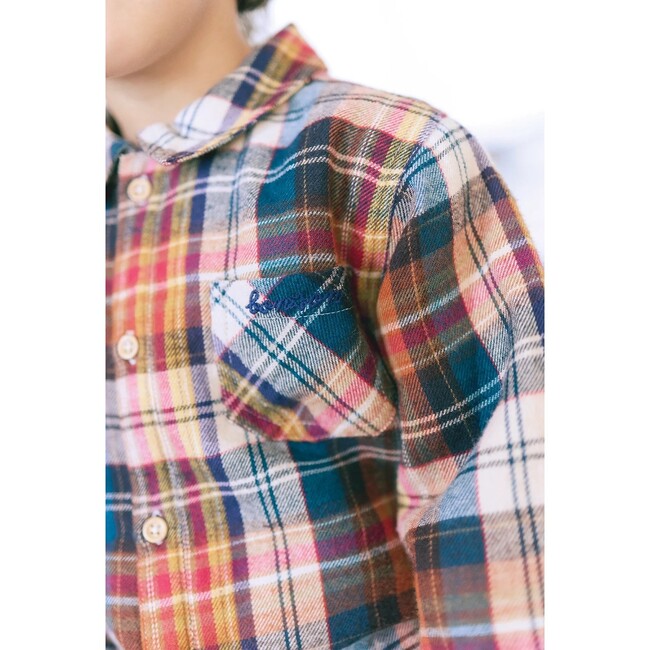 Autumn Plaid Pan Baby Overshirt - Shirts - 4