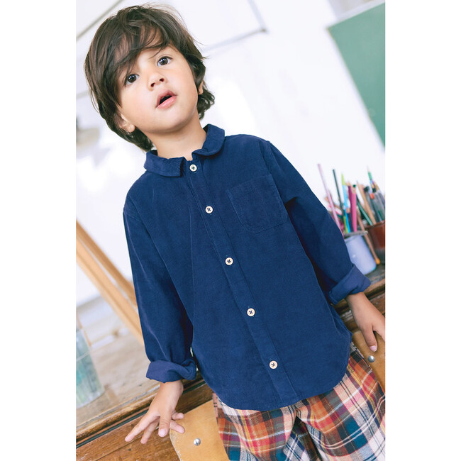 Deep Navy Pan Baby Shirt - Shirts - 4