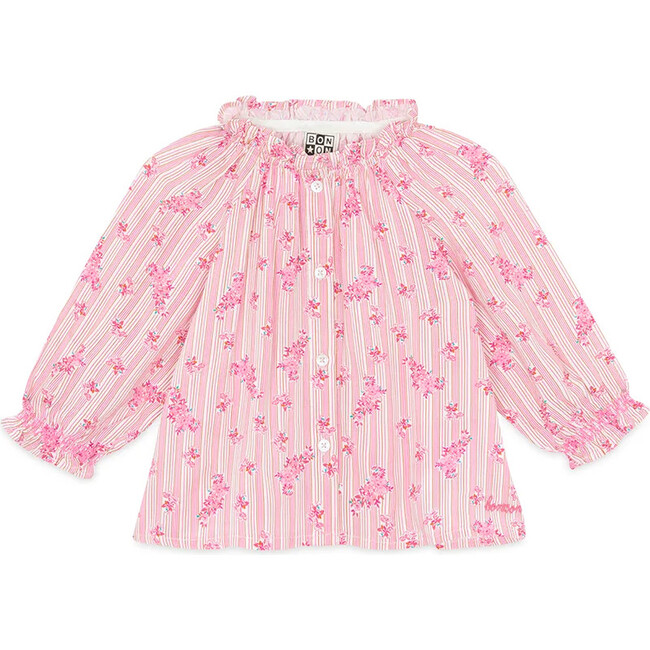 Floral Stripes Reina Baby Blouse