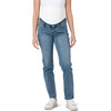 Women's Hunter Knit Over Tummy Waistband Crop Jean, Vintage Wash - Jeans - 1 - thumbnail
