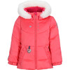 Roselet Ski-Ready Interior Windguard Waterproof Hooded Jacket, Pink Supreme - Jackets - 1 - thumbnail