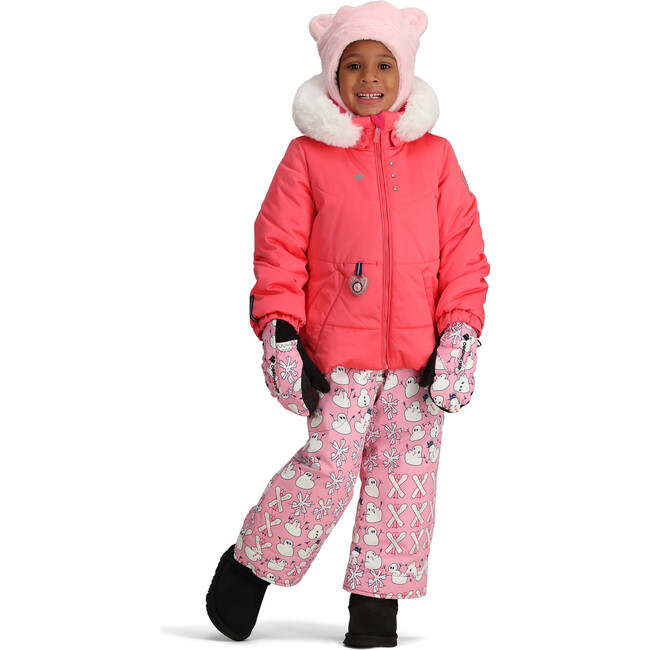 Roselet Ski-Ready Interior Windguard Waterproof Hooded Jacket, Pink Supreme - Jackets - 4
