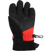 Kids Thumbs Up Integrated Nose Wipe Waterproof Hook-N-Loop Glove, Red - Gloves - 2