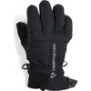 Kids Thumbs Up Integrated Nose Wipe Waterproof Hook-N-Loop Glove, Black - Gloves - 1 - thumbnail