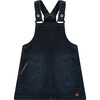 Denim Overall Jumper, Navy - Overalls - 1 - thumbnail