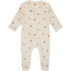 Orange Print Long Sleeve Footie, Print - Rompers - 2