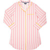 Women's Retro Stripe Sleep Shirt - Pajamas - 1 - thumbnail