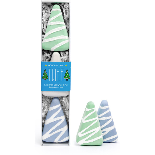 Snowglobe Trees Handmade Sidewalk Chalk