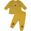 Lion Two Piece Set, Mustard - Mixed Apparel Set - 1 - thumbnail