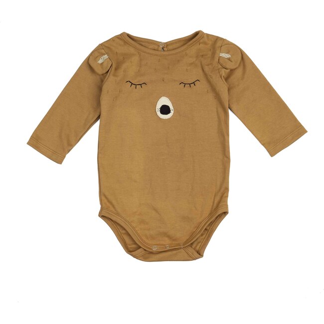 Bear Onesie, Caramel - Onesies - 1