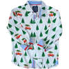 Bring Home Tree Ribbon Trim Collar Long Sleeve Front Button Shirt, Multicolors - Shirts - 1 - thumbnail