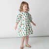 Bring Home Tree Contrast Piping Puff Sleeve Back Button Side Pocket Dress, Multicolors - Dresses - 2