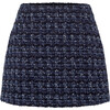 Women's Hallie Tweed High Waist Straight-Fit Mini Skirt, Black & Navy - Skirts - 1 - thumbnail