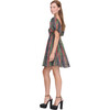 Women's Matilda Tartan Lamé Smocked Empire Waist Mini Dress, Multicolors - Dresses - 4