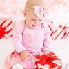 Santa Baby Christmas Long Sleeve Bodysuit, Pink - Onesies - 3