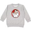 Retro Santa Christmas Sweatshirt, Grey - Sweatshirts - 1 - thumbnail