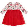 Disco Christmas Long Sleeve Tutu Dress, Multi - Dresses - 1 - thumbnail