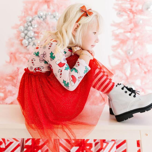 Disco Christmas Long Sleeve Tutu Dress, Multi - Dresses - 5