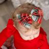 Christmas Plaid Tulle Bow Baby Headband, Multi - Hair Accessories - 3