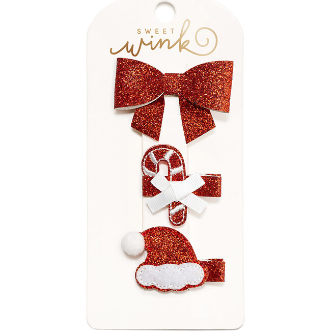 Candy Cane Cutie Christmas Clip Set, Multi