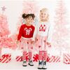 Candy Cane Cutie Christmas Long Sleeve Shirt, White - Shirts - 4