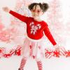 Candy Cane Cutie Sequin Christmas Tutu, Pink - Skirts - 4