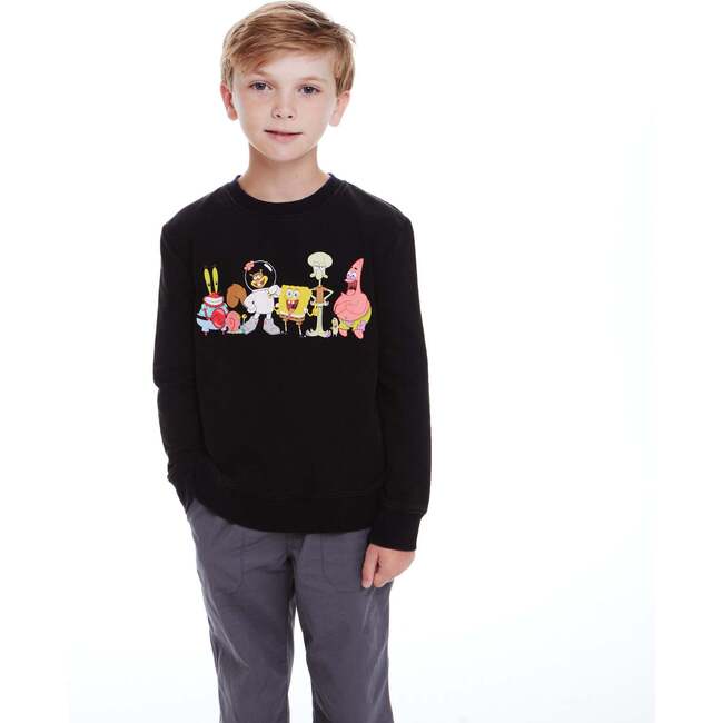 SpongeBob SquarePants™ x Andy & Evan® | Kids Stone-Washed Screenprint Front & Back Printed Crew - Sweatshirts - 2