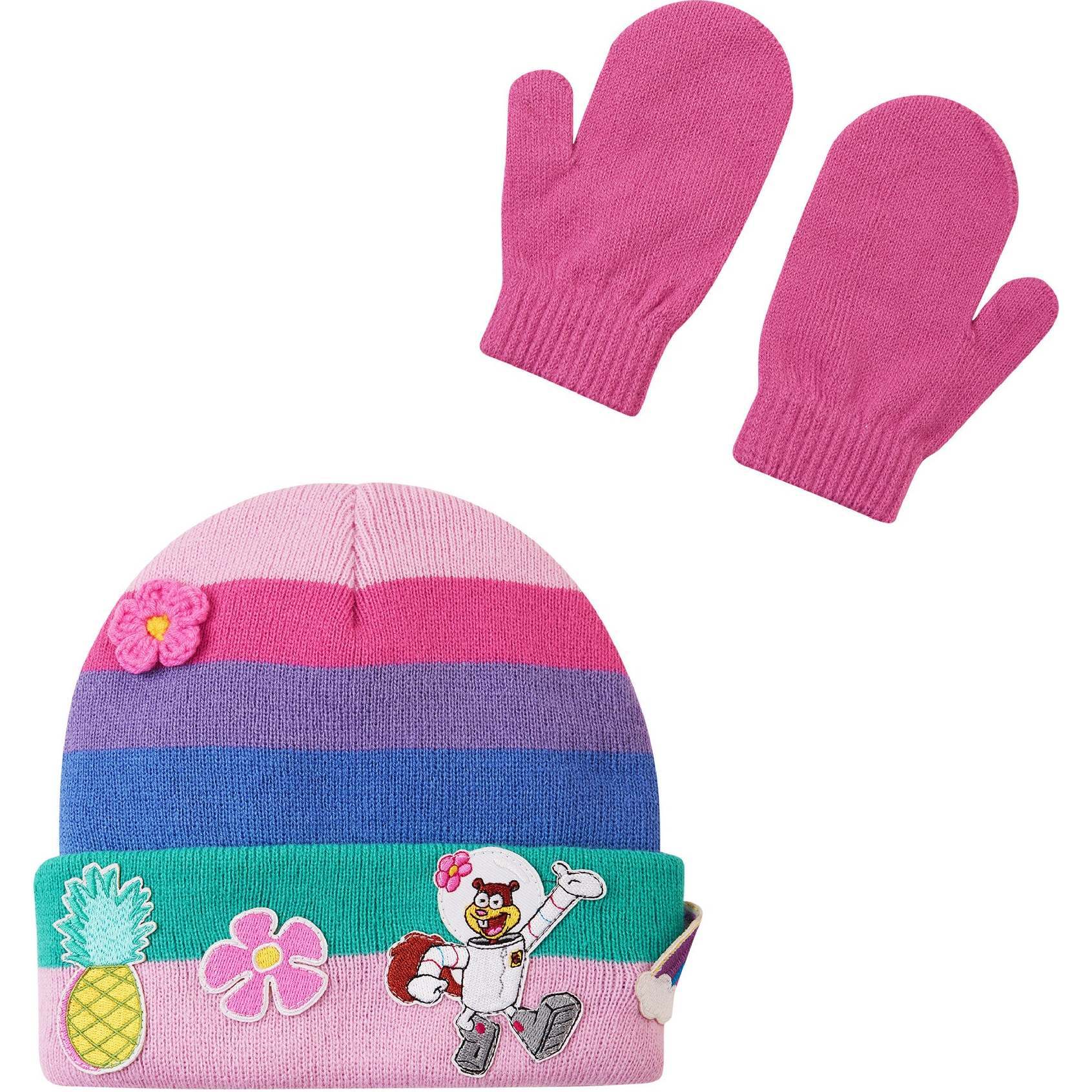 SpongeBob SquarePants™ x Andy & Evan® | Kids Rainbow Hat & Mittens - Gloves - 1