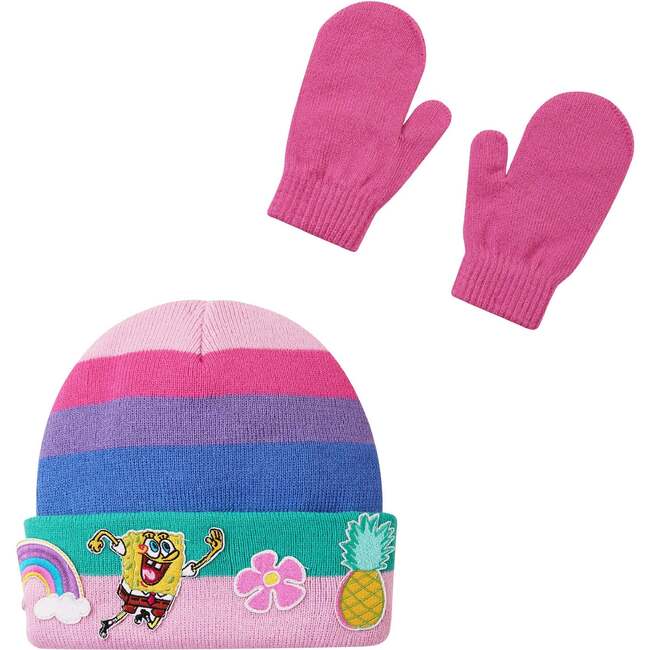 SpongeBob SquarePants™ x Andy & Evan® | Kids Rainbow Hat & Mittens - Gloves - 4