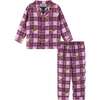 SpongeBob SquarePants™ x Andy & Evan® | Kids Flannel Plaid Pajama Set | Pink - Mixed Apparel Set - 1 - thumbnail