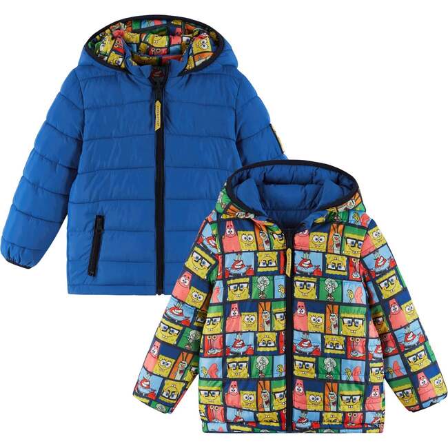 SpongeBob SquarePants™ x Andy & Evan® | Kids (2-7) Reversible Puffer Jacket